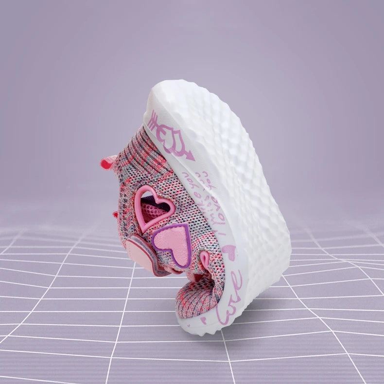 Mädchen Casual Schuhe 2025 - Leicht Mesh Sneakers Kinder Sommer - Frühling Herbst Tenis Süß Sport Cartoon Weiblich Laufen Socken Schuhe