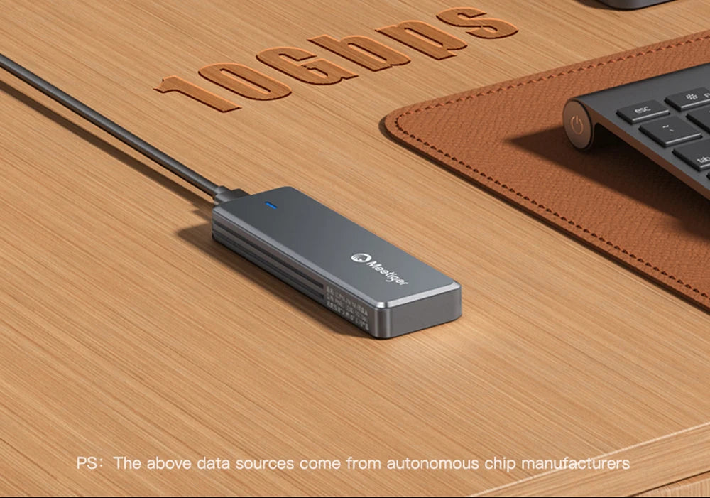 SSD-Gehäuse 2025: Meetiger M.2 SSD Enclosure - 10Gbps USB3.2 Type-C Aluminum NVMe SATA Collection
