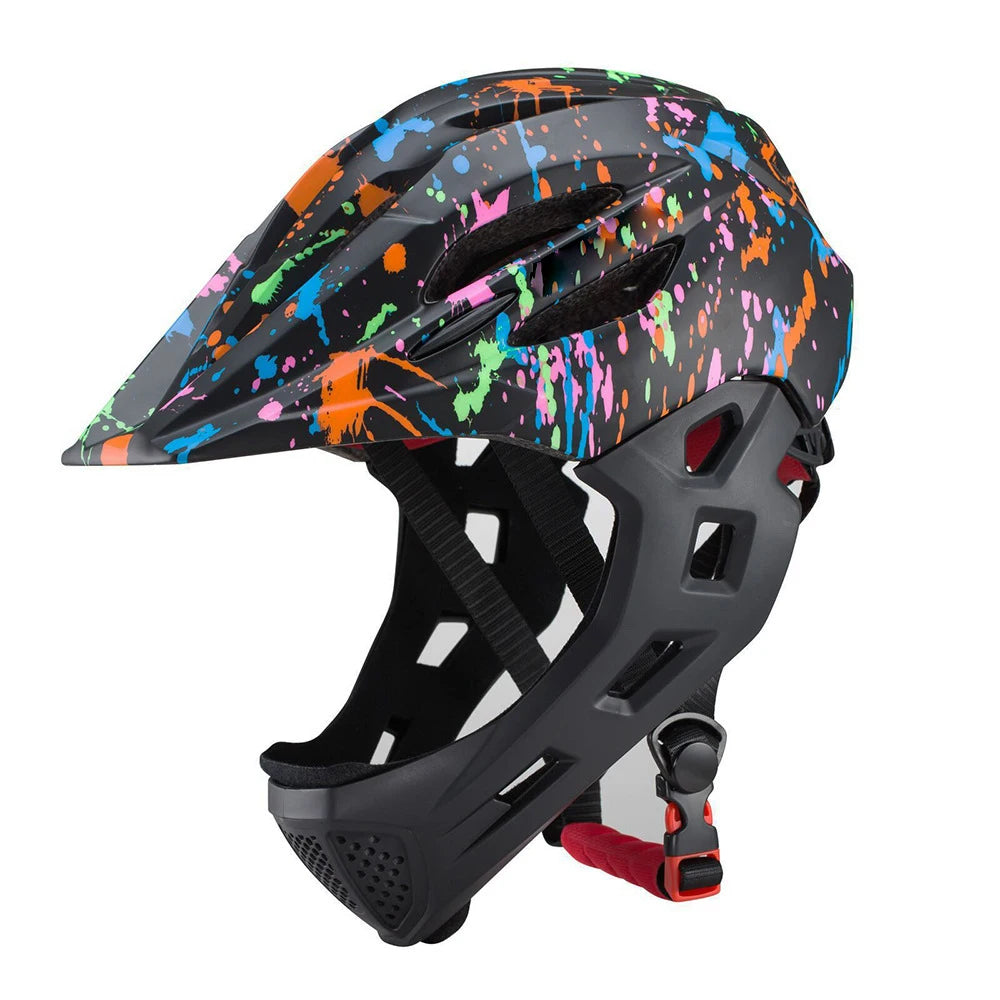 Children's Helmets Adjustable Breathable Roller Balance Bbike Sports Helmet LED Bicycle Riding Scooter Children's Full Helmet