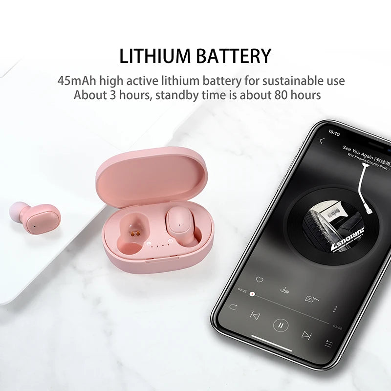 Bluetooth-Kopfhörer 2025: Original A6S TWS Headset Wireless Earphones Bluetooth Headphones - Sport Stereo Fone Bluetooth Earbuds for Xiaomi Huawei iPhone Collection