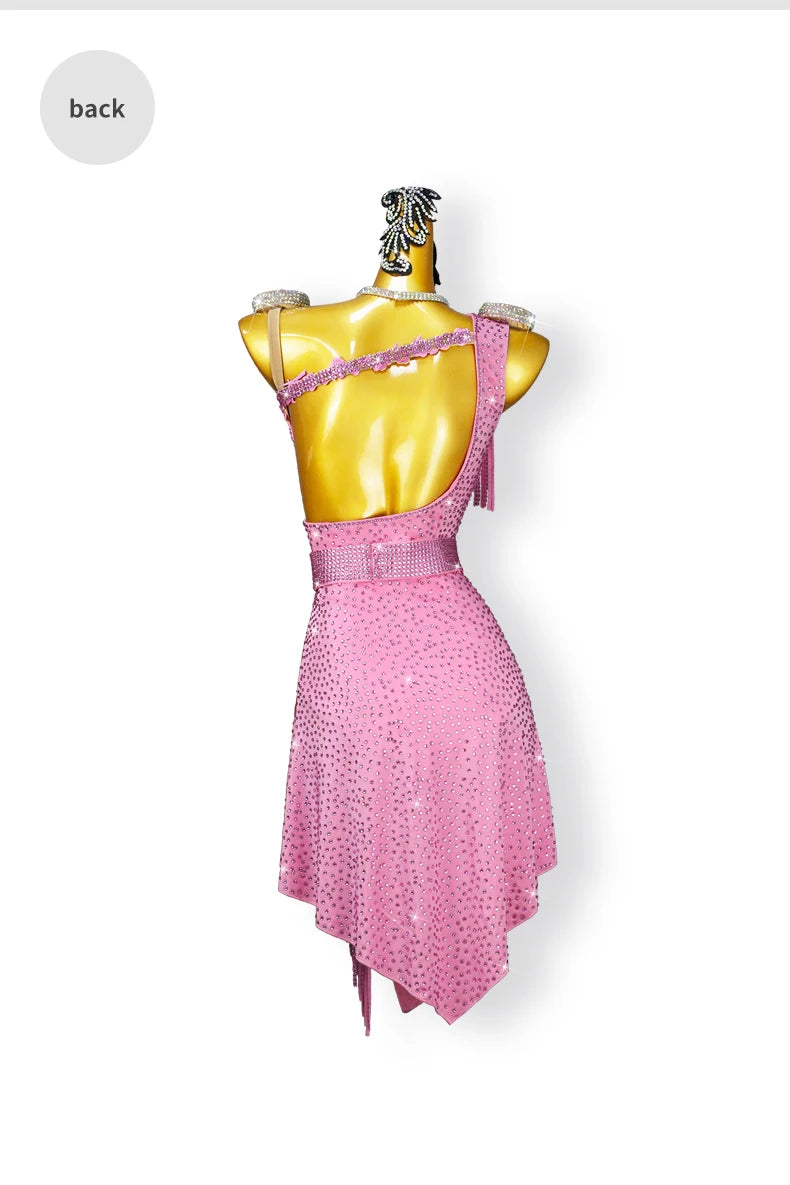 Elegante Partykleider Für Frauen 2025 Neu Lateinische Tanzkleidung Sexy Tanzkleidung Kostüm Linie Rock Kinder Mädchen Bühne Sport Anzug Anpassbar