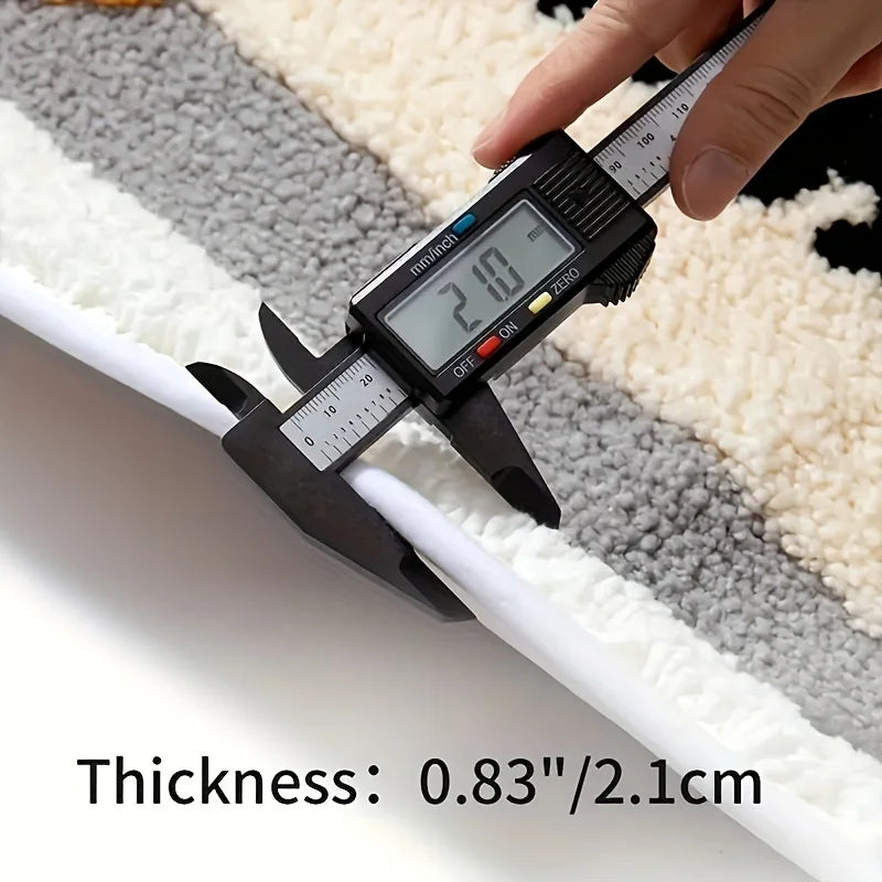 Charming Cartoon Bathroom Carpet - Super Absorbent, Quick Drying, Thick, Anti Slip - Perfect Home Entrance Mat