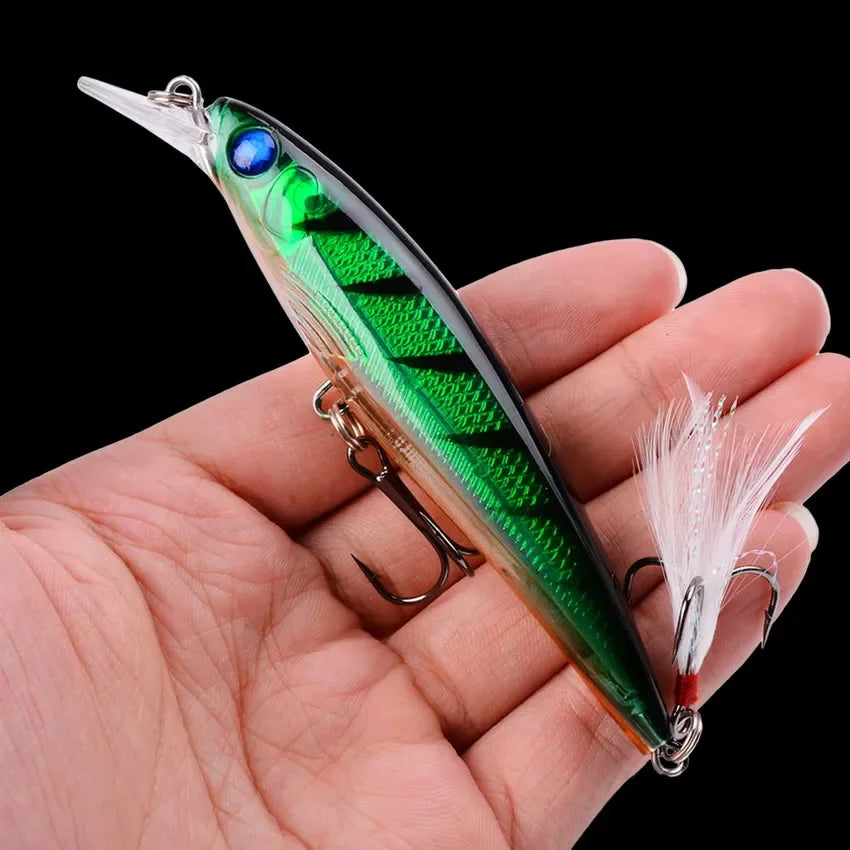 AOracle Laser Minnow Schwimmköder - 11cm 13g 0.6-1.8m
