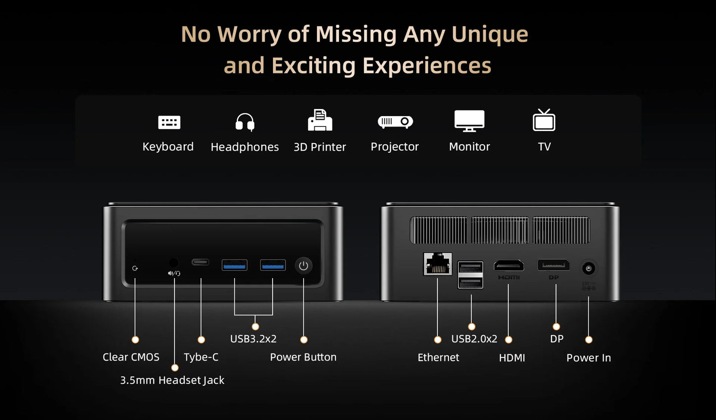 BMAX B5A PRO Ryzen 7 - 512GB NVMe, 16GB DDR4, Mini PC