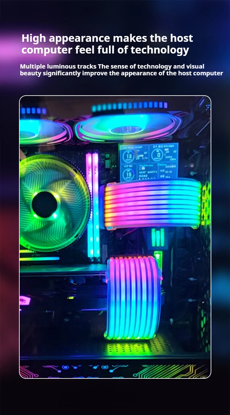 LED-Strip 2025: Coolcirc ARGB LED Light Strip Bar 8/24-PIN Motherboard Power Extension Cable Flexible DIY Collection