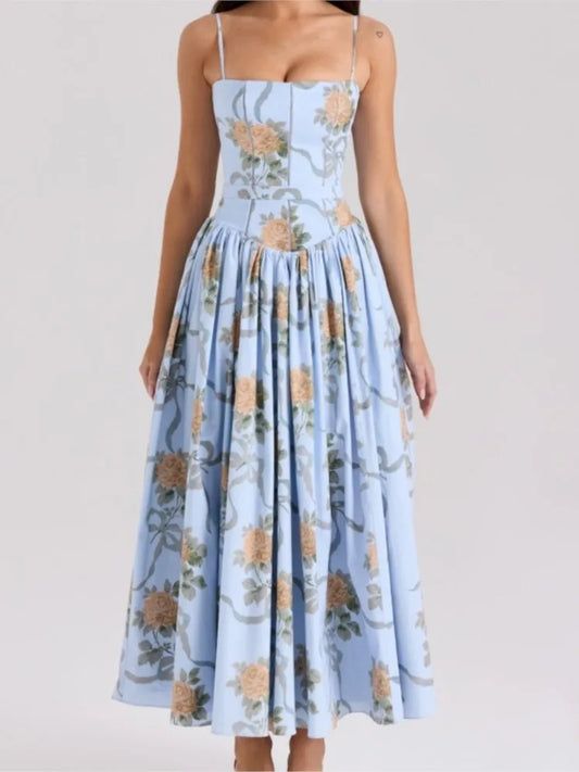 Rochie elegantă de vară Luna Belle - Maxi florală S-XL