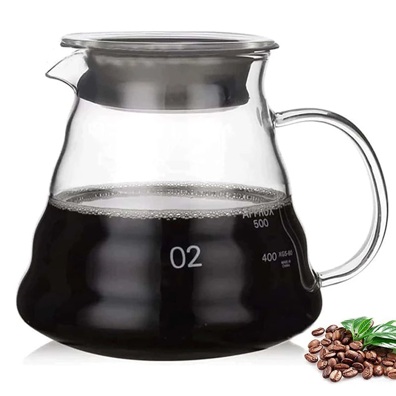 Kaffee-Kanne aus Glas