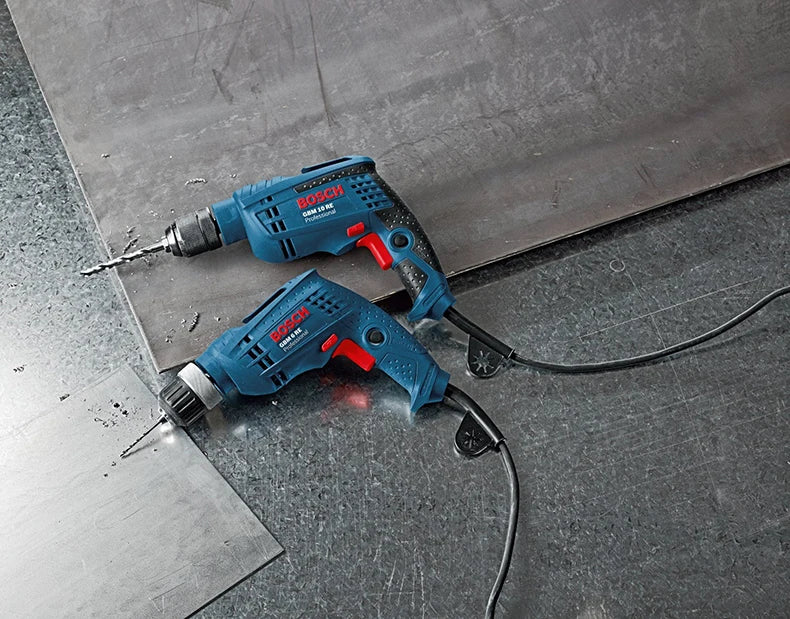 Bosch Electric Drill Screwdriver Gbm 400/6RE/10RE Rotary Drill 220V Adjustable Speed Strong Driller Power Tool for Wood Metal