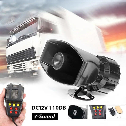 Difuzoare puternice pentru mașină, claxon de poliție, sirenă de aer, megafon, ton, urgență, motocicletă Ural 12V 100W, microfon, sistem PA, amplificator, claxon