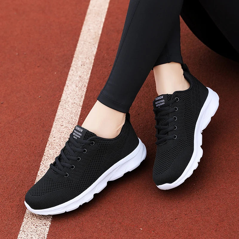 Fashion Womens Running Sneakers High Quality Comfortable Lightweight Casual Shoe Non Slip Breathable Mesh Sports Shoes for Woman