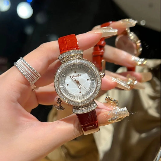 Unique Full Diamonds Shaped Watches Women Rhinestone Luxury Fashion Brand Ladies Watch Diamond Bracelet AAA Wrist Watch Reloj