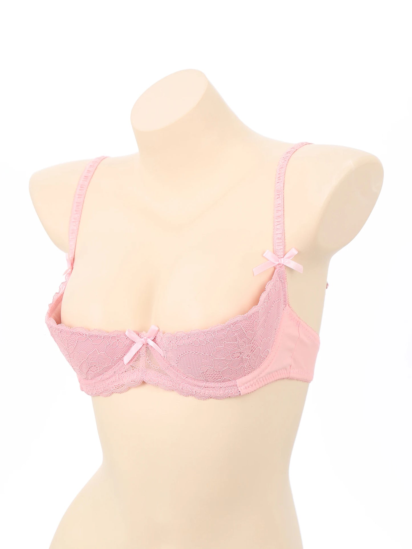 Sutien elegant pentru femei, cu 1/2 cupă, cu întăritură, push-up, dantelă, cu căptușeală, bandană, bretele reglabile, lenjerie intimă, spate cu cârlig, bustieră