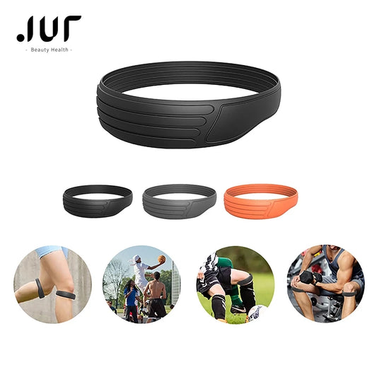 Kniebandage 2025: Jiauting New Patella Strap Knee Brace Silica Gel - Patella Belt Elastic Protection Kneecap Running Sports Fitness Basketball Strong Support Collection