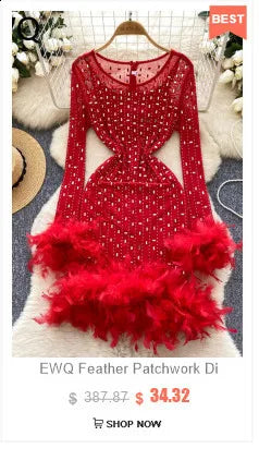 EWQ  Elegant Female Evening Dress 3D Floral Design Stand Collar Sleeveless Temperament Women Slim Dresses 2025 Spring Red Robe