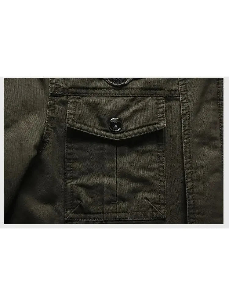 KletPro Casual-Jacke Pilotstil- Kapazität:2TaschenGröße6XL