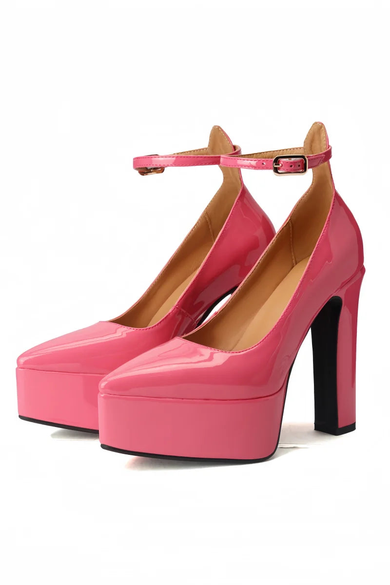 Lilyptuart Plateau Sandalen Elegant - 14cm Absatz, Leder