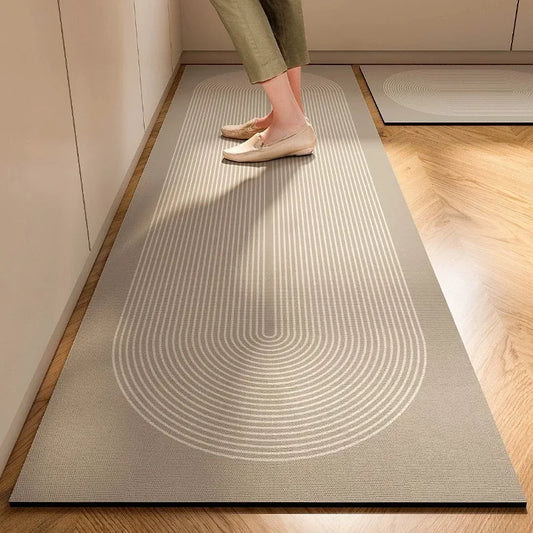 New Super Absorbent Kitchen Floor Mat Diatom Mud Pad Bath Pad Anti-Slip Carpet Kitchen Mats Wipeable Wash Long Strip Carpet