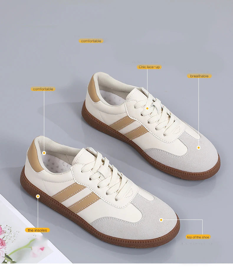 Women Sneakers Fashion Shoes Spring Trend Casual Flats Female New Fashion Comfort White Vulcanized Platform Shoes for Women