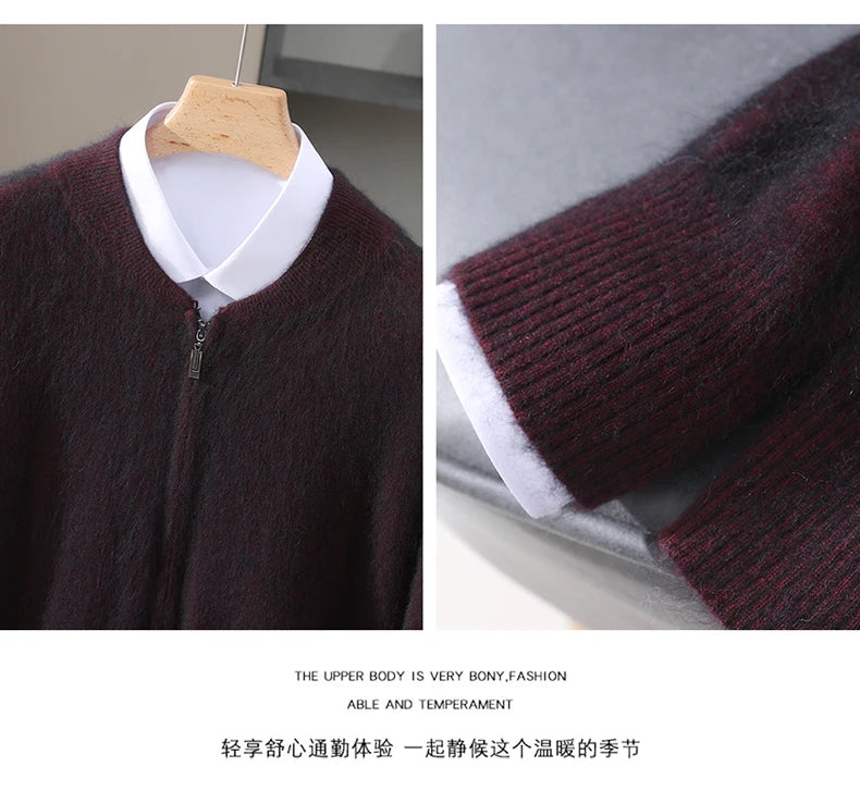 Snaoutofit Stehkragen Reißverschluss - Nerz Kaschmir M