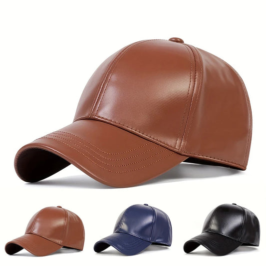 Zhejiang PU Leder BaseCap Verstellbar - Größe L UVSchutz
