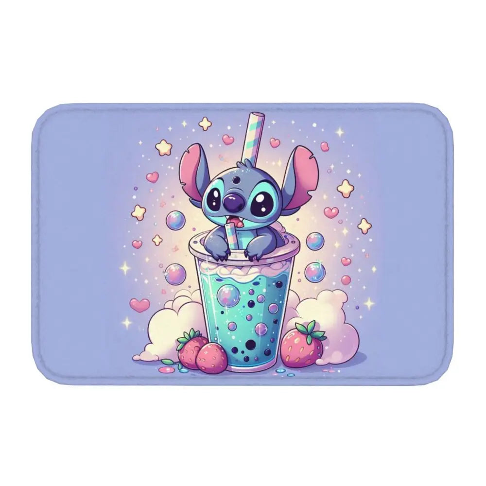 Custom Cartoon Stitch Floor Door Kitchen Bathroom Mat Anti-Slip Outdoor Doormat Bedroom Balcony Entrance Rug Carpet Footpad
