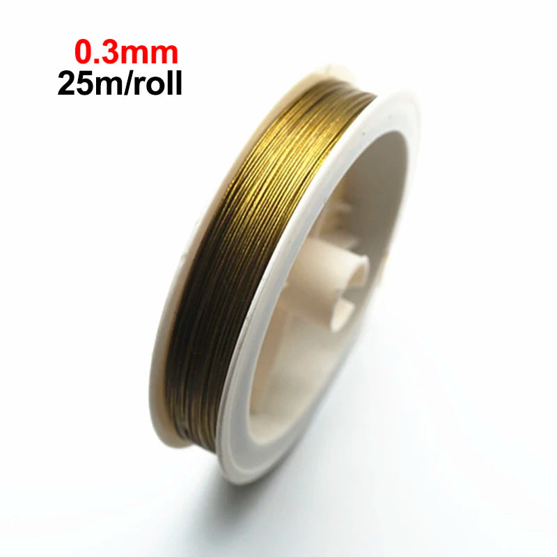 Sârmă acoperită cu coadă de tigru Moonrise - 25m 0.3-0.6mm