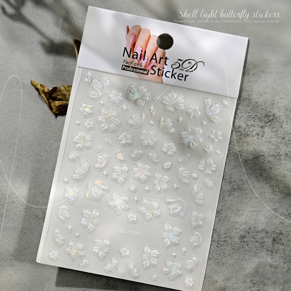 HotPressChoice 5D Schmetterling Sticker - Aurora Glanz 3D