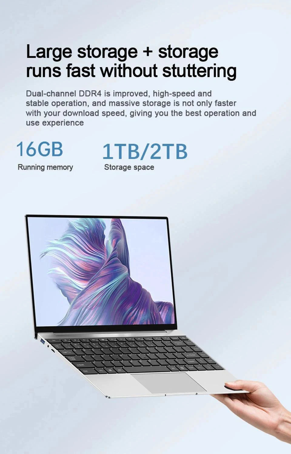 Laptop portabil NovaBook I9 de 14,1 inci - SSD de 16 GB și 1 TB