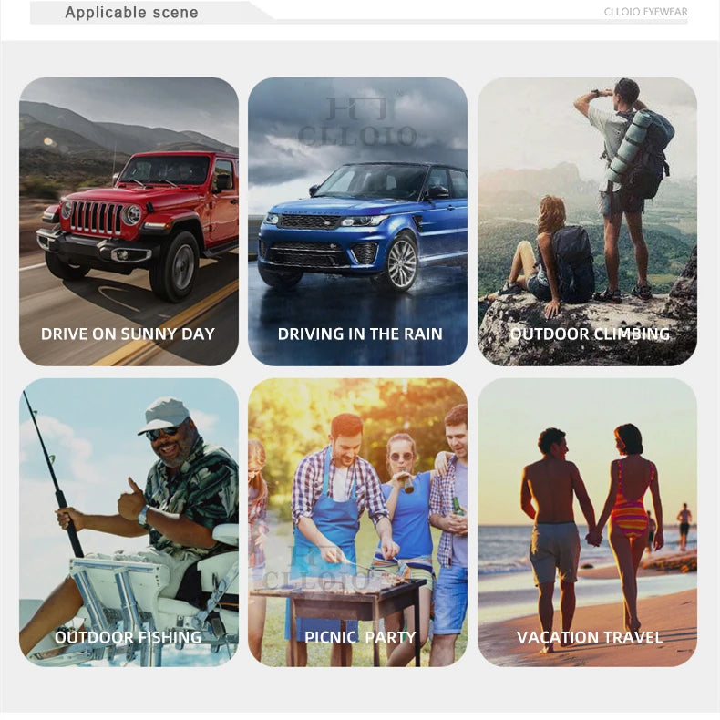 CLLOIO Aluminum Photochromic Sunglasses