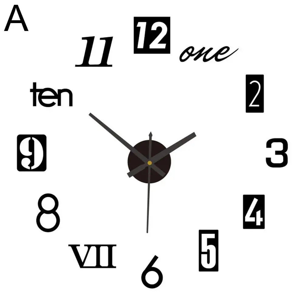 Hign Concerned 3D Leuchtuhr - Rahmenlos Acryl 30cm DIY