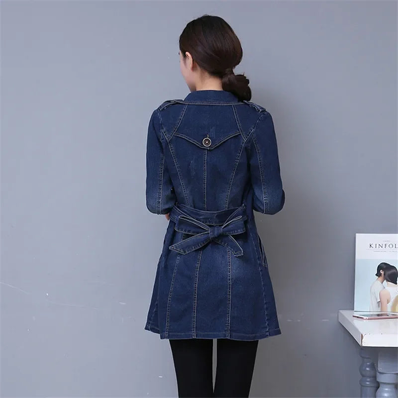 Guangdong Jeansjacke Vintage Windbreaker-Doppelreihig 26in