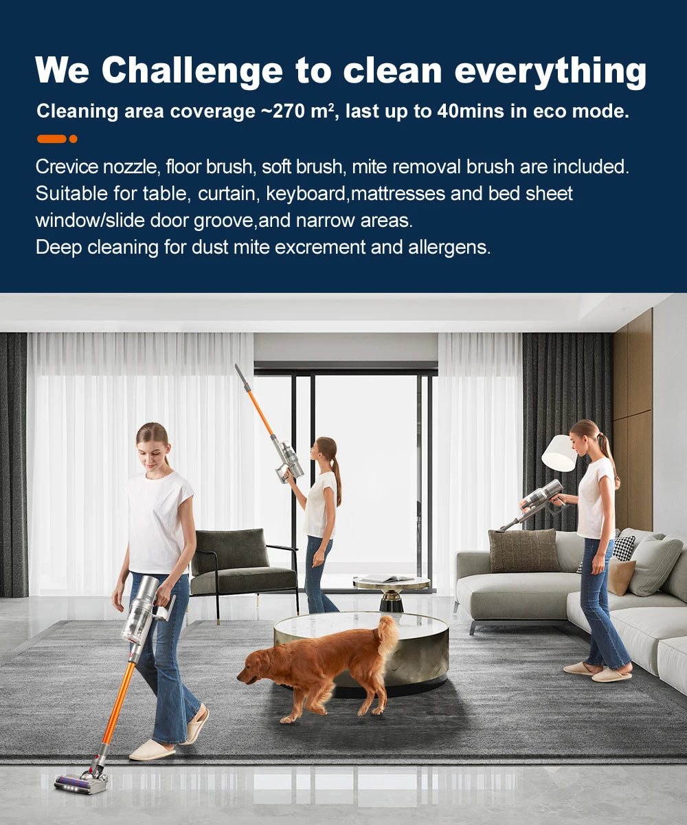 ABIR VC205 Kabelloser Staubsauger Touch 27000PA - 40min