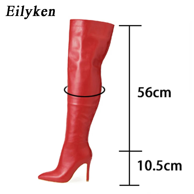 Damen-Stiefel 2025: Elegant-Vintage Over-Knee - Trendy Lady Collection