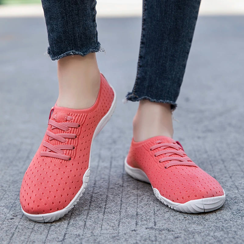 Casual Sneakers for Women Breathable Comfortable Outdoor Walking Shoes Soft Sole and Anti-slip Women's Wide Toe Shoe Size 36-42
