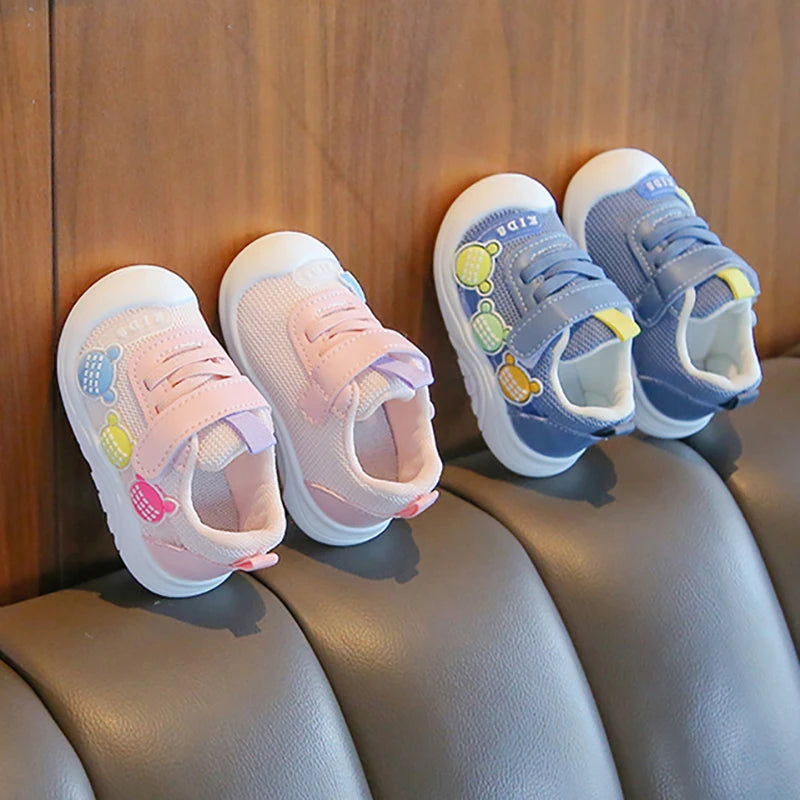 LunaKids Mädchen Sneaker Atmungsaktiv - Mesh Größe 24 30