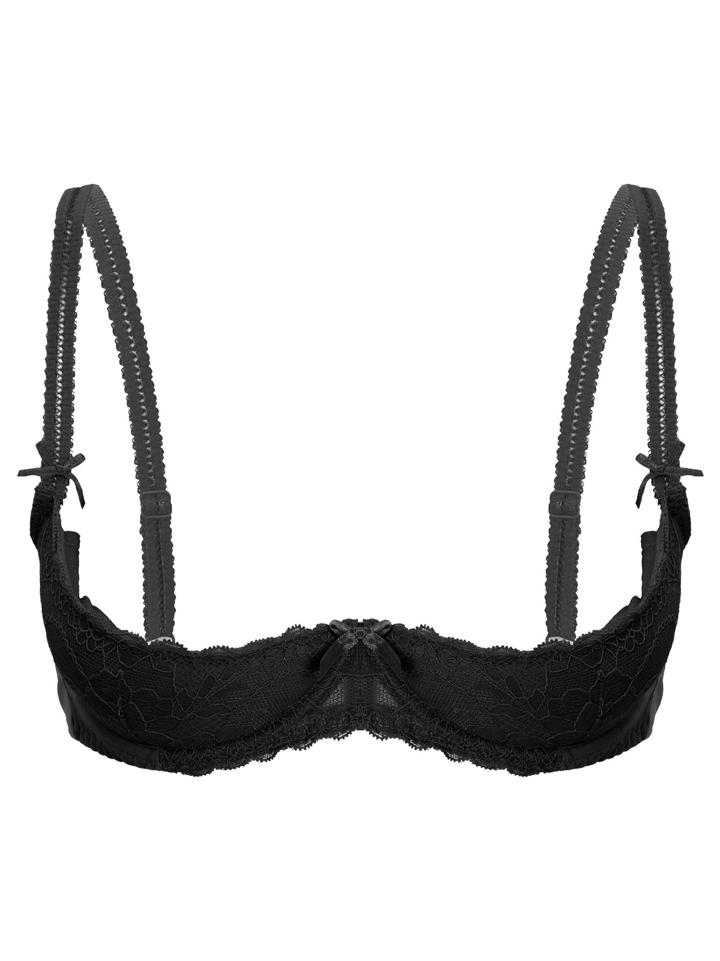 Sutien elegant pentru femei, cu 1/2 cupă, cu întăritură, push-up, dantelă, cu căptușeală, bandană, bretele reglabile, lenjerie intimă, spate cu cârlig, bustieră