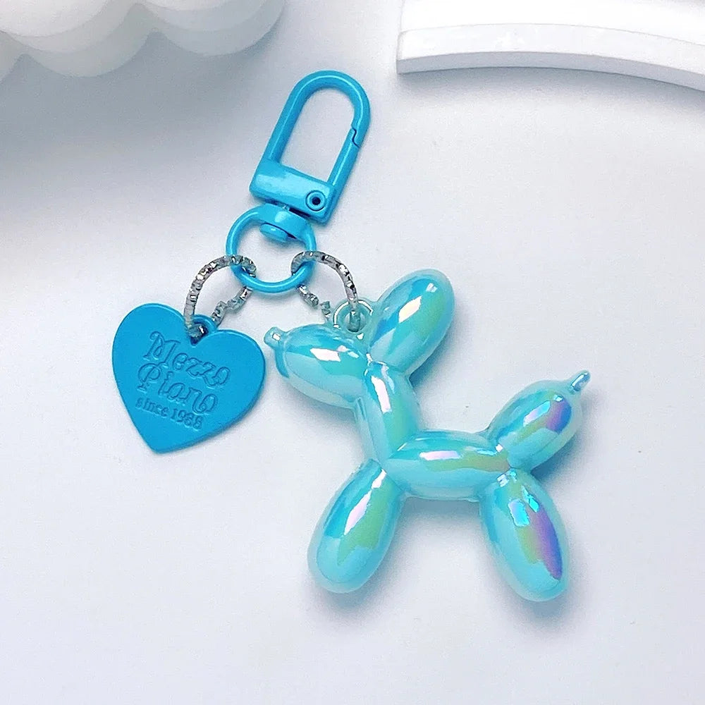 Damen Schlüsselanhänger 2025 - Adorable Balloon Dog Y2k Bag Charms Cute Puppies Acrylic
