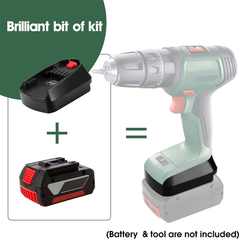 Batterie Adapter Für Bosch 18V Li-ion Batterie BAT618 Auf Heim Lithium Elektrisch Elektrowerkzeug Ersetzen Alle 18V Grün Blau Adapter Verwendung