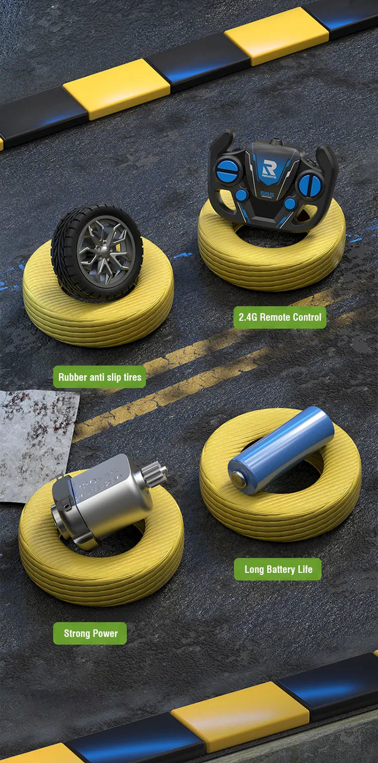 RC Car Toy 2.4G Drift Racing Remote Control Car High Speed Off Road Racing Car Toys for Boys Christmas Indoor Outdoor Gifts