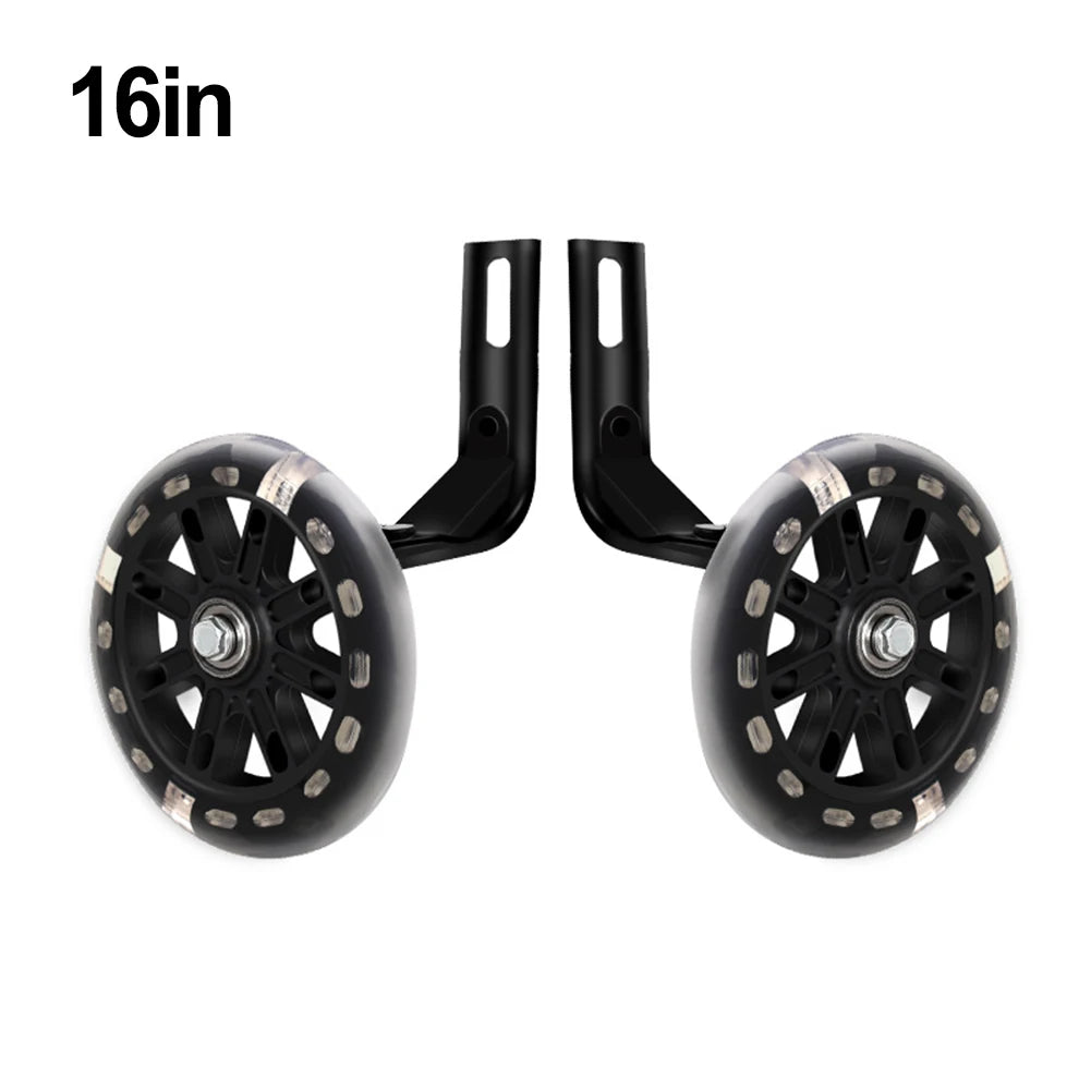 Stability Enhancing Bicycle Support Wheels for Children Suitable For Use With Popular Sizes of For kids' Bikes (14 20 Inches)