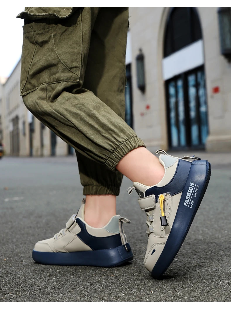Jungen Mode Skate Schuhe 2025 - Dämpfende Sohle Fußgewölbe-Unterstützung - Plattfuß Casual Sneakers Schulschuhe