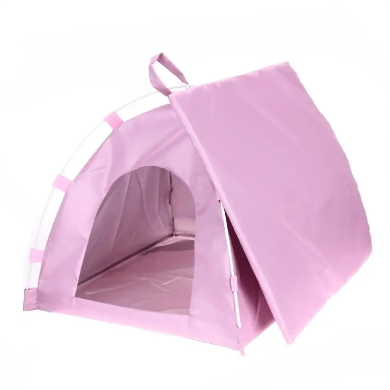 Portable Folding Dog House Pet Cage Cat Carrier Tent Playpen Puppy Kennel Breathable Easy Operation Outdoor Removable Fence Bed