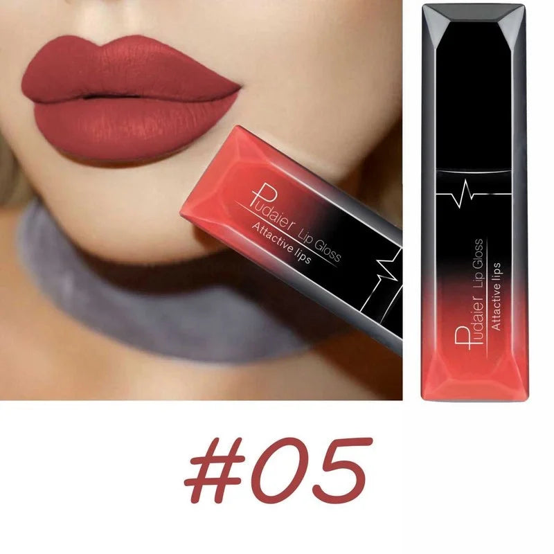 Best Lip Makeup 17 Color elegant Matte Long Lasting Lipgloss Liquid Lipstick Lip Cream