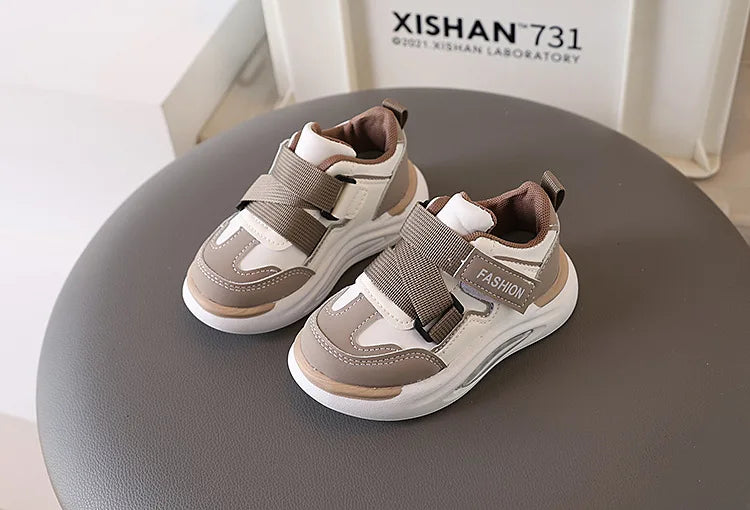 Kinder-Sneakers 2025: Dicke-Weiche-Sohle Klettverschluss - Air Mesh Collection