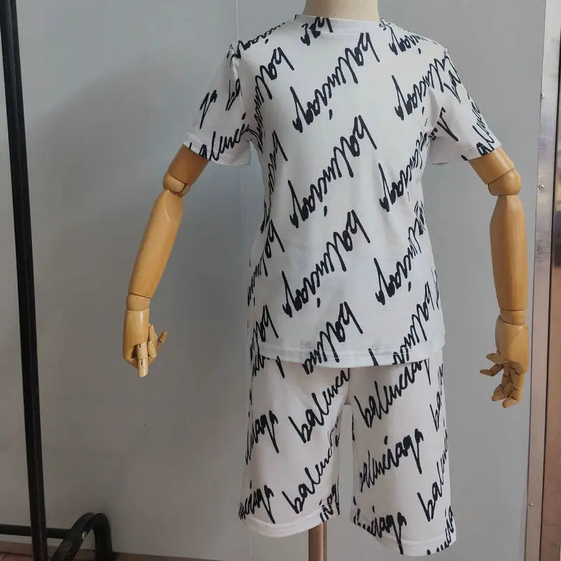 1-6Years Baby Boy Clothes Summer Short Sleeve T-shirt Shorts Pants 2pcs/sets Toddler Kids Boys Casual Clothing Suits Loose 2023