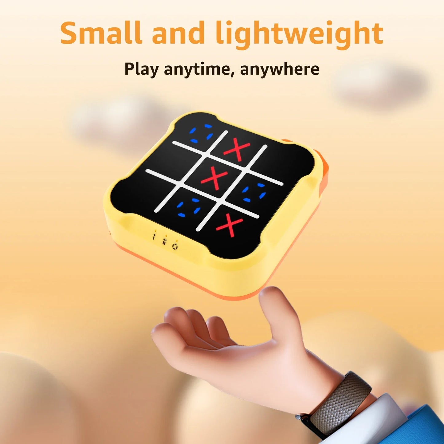 Tic Tac Toe Spiel Kinder Elektronisch Spielzeug Noughts And Crosses Spiel Gedächtnis Training Unendlich Tragbar Reise Spiele Für Kinder Erwachsene