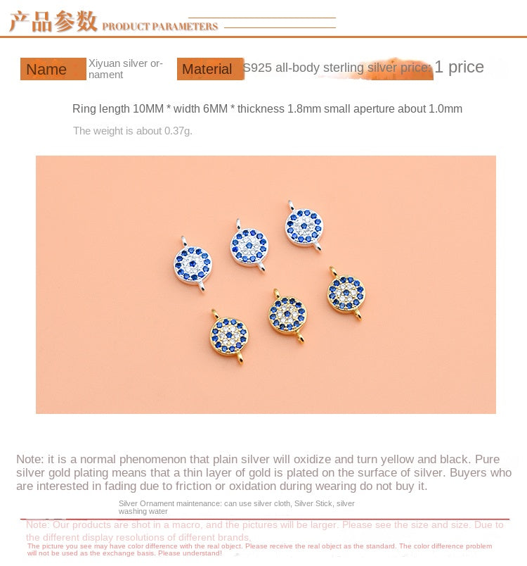 FineFashion DZ106 Blaue Zirkonia Doppelring - 925 10mm