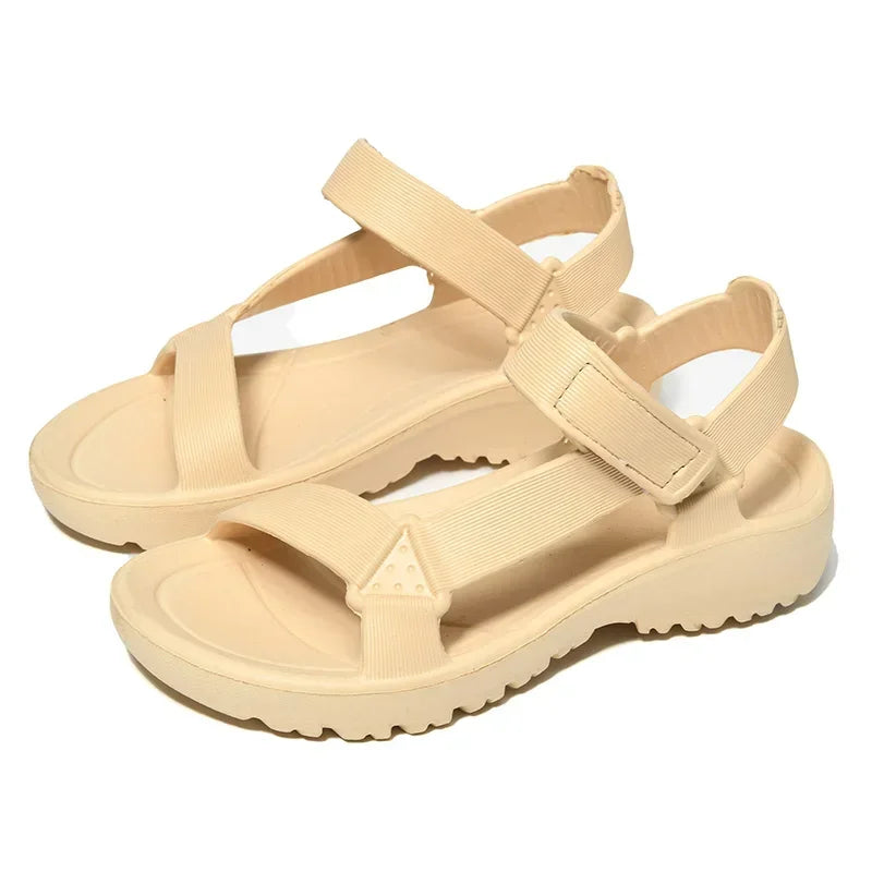 Sommer-Sandalen 2025: Womens Sandals Summer Trend Anti-slip Wear-resistant - Lightweight EVA Flat Sandals Women Outdoor Beach Shoes Collection