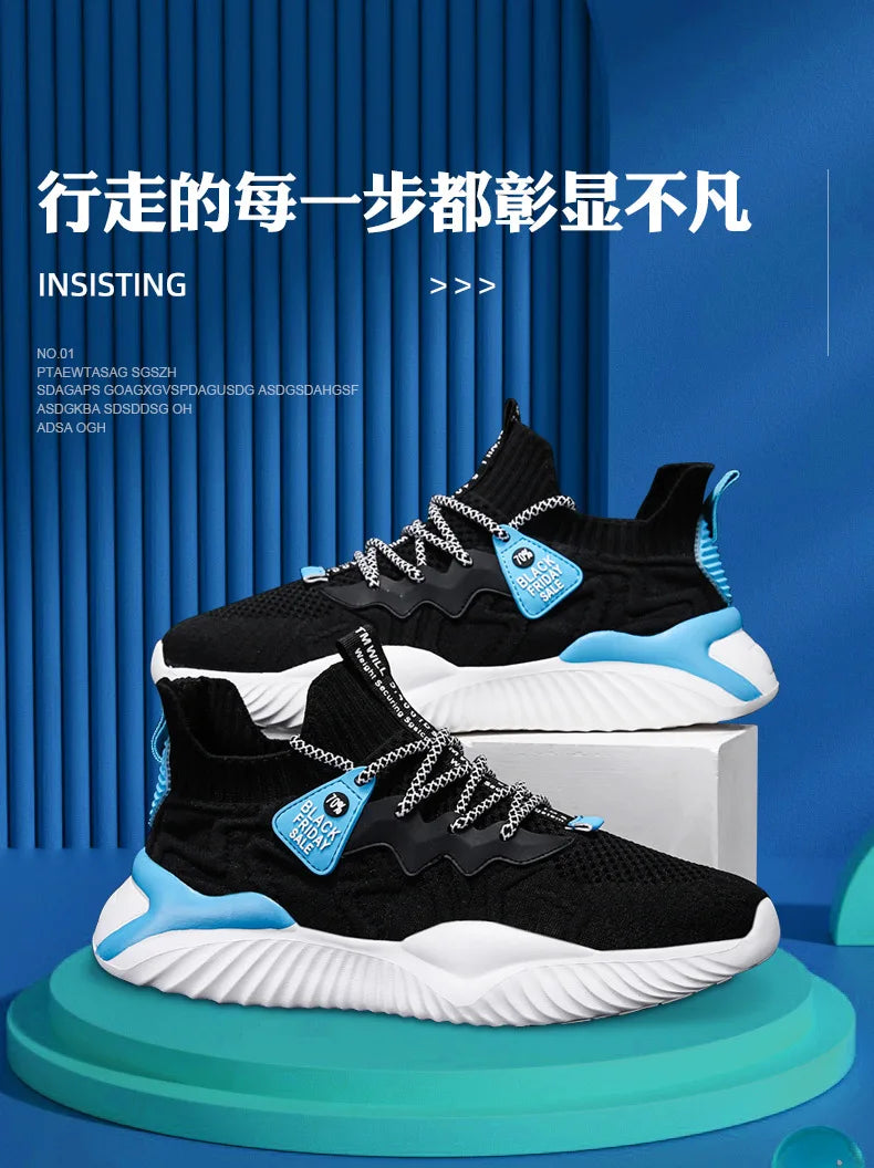 Tenis Men Sneakers Running Mens Casual Shoes Luxury Sneakers Trainer Race Breathable Shoes Fashion Mesh Loafers Shoes for Men