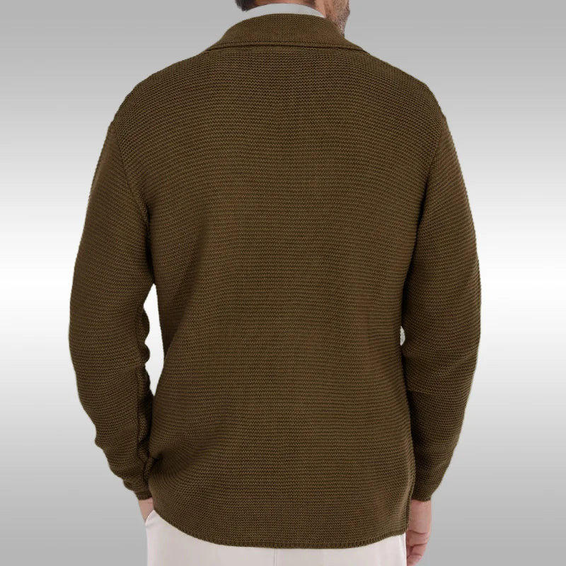 TIKALIACN Cardigan Spitz-Revers - Leicht Polyester, Doppelreihiger Verschluss, Größe M-XL